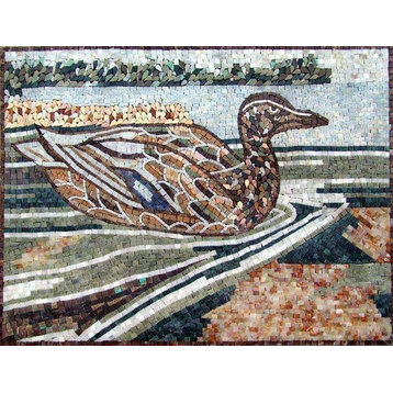 Mosaic Art, Duck On The Water, 51"x71"