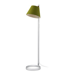 Lana Floor Lamp | Chrome Base | Moss Shade - Floor Lamps