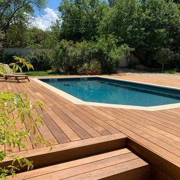 Lames de terrasse ipé — Tour de piscine au Sud de la France