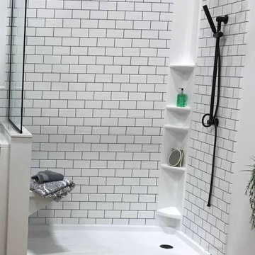 Othello Subway simulated-tile shower
