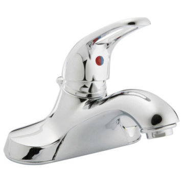 Banner Lavatory Faucet With Single Loop Lever Handle, Chrome