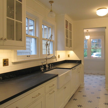 Kitchen with breakfast room beyond