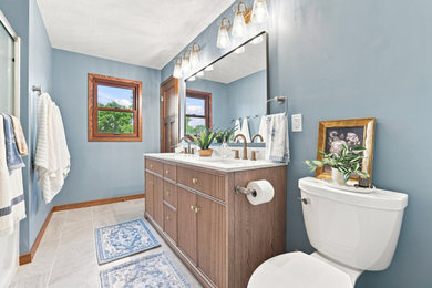 Transitional bathroom photo in Minneapolis