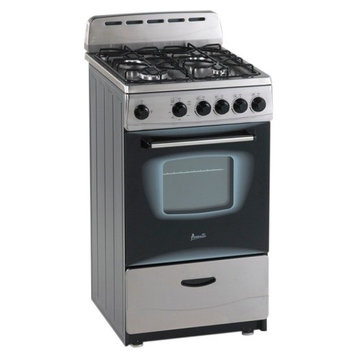 Avanti 20 Inch Freestanding All Gas Range with Natural Gas in Stainless Steel