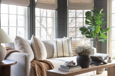 Transitional home design photo in Detroit