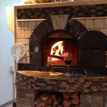 Clay Pizza Oven Built In