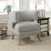 Coaster Accent Seating Barrel Back Upholstered Accent Chair