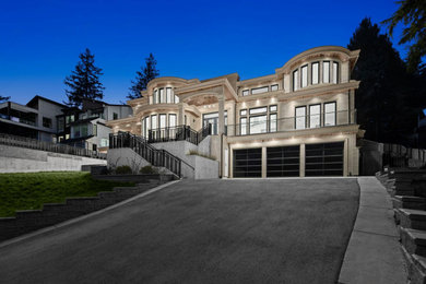 Inspiration for a contemporary exterior home remodel in Vancouver