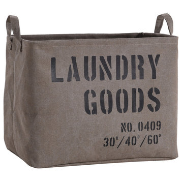 Danya B. Army Canvas Laundry Basket