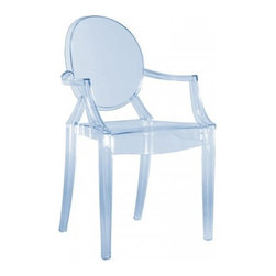 Kartell - Louis Ghost Chair, Set of 2, Transparent Ice Blue - Armchairs And Accent Chairs