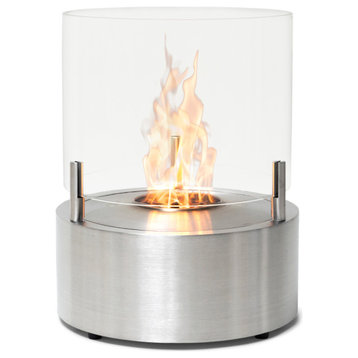 EcoSmart T-Lite 8 Fireplace Smokeless, Stainless Steel, Ethanol Burner