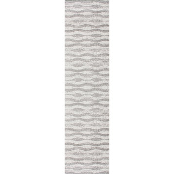 nuLOOM Tristan Contemporary Waves Area Rug, 2'5"x9'5" Runner