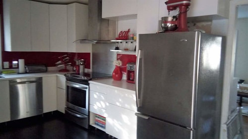 Ugly kitchen! Before and after...