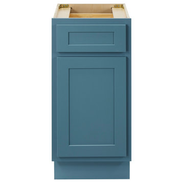 15" Freestanding Single Base Storage Cabinet With Soft Close Door