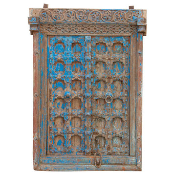 Heavily Carved Indian Carved Window
