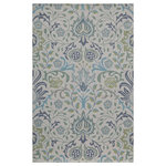 Momeni - Momeni Newport Hand Tufted Casual Area Rug Blue 8' X 10' - Inspired by the iconic textiles of William Morris, the updated patterns of this decorative area rug offer both classic and contemporary accent pieces with unlimited design potential. From lush botanical designs to Alhambra arabesques, each rug conveys an ageless beauty in shades of yellow, blue, grey and gold. 100% natural wool fibers and hand-tufted construction give each dynamic floorcovering structure and support that holds up beautifully in high-traffic areas of the home.