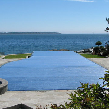 HydraLux: Slatted automatic swimming pool and spa covers