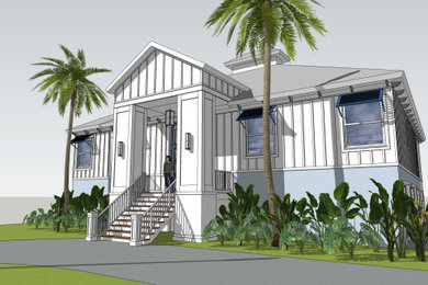 Example of an exterior home design in Tampa
