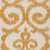 Citron Gold Global Ethnic Scrollwork Damask Wovens Chenille Upholstery Fabric