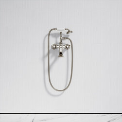 Deco Eton Polished Nickel Wall Mounted Bath Shower Tap - Bath Taps