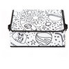 Kid's Coloring Angled Storage Bin with Lid, Space Print