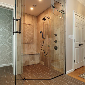 Fantasy Brown Quartzite Master Bathroom
