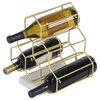Modern Gold Marble Wine Rack 46734