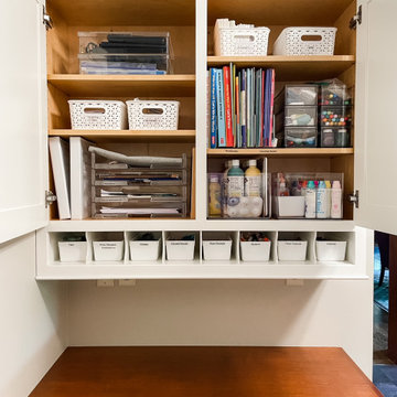 Organized Family Command Center Desk