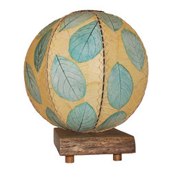 Eangee Home Designs Driftwood Orb Lamp | Sea Blue - Table Lamps