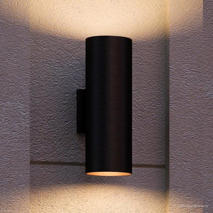 2-Pack LED Cylinder Up/Down Light, 20W - Modern - Outdoor Wall 