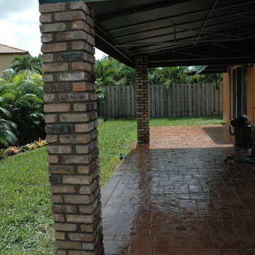 brick columns and block columns