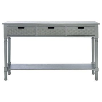 Gracyn 3 Drawer Console, Distressed Gray