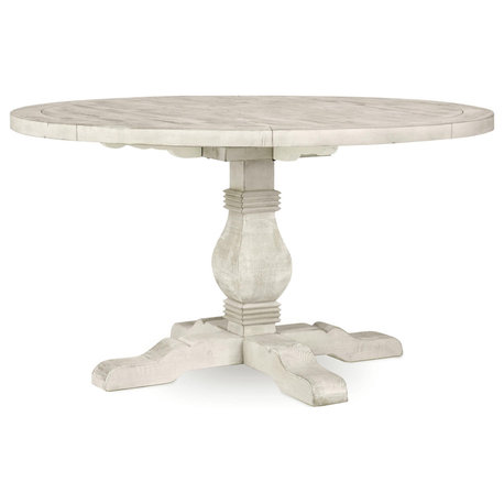 Quincy 55" Round Dining Table Nordic Ivory