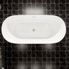 Eviva Princess 60" White Acrylic Free Standing Bathtub