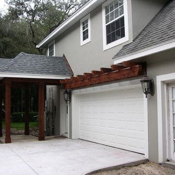 Addition: garage, walkway, mother-in-law suite