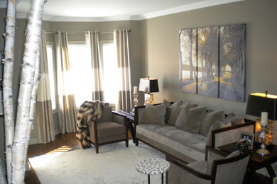 Inspiration for a transitional living room remodel in Toronto