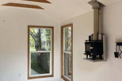 Example of a farmhouse home design design in Seattle