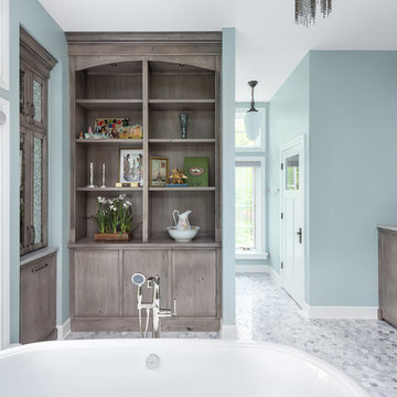 Traditional Master bath, Three Season Room and Bathroom-Downers Grove