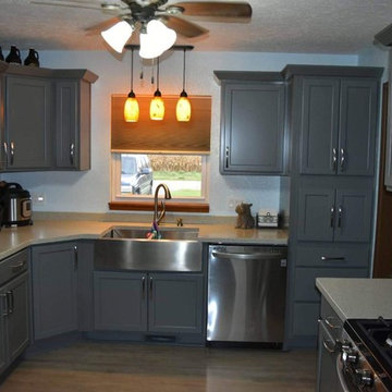 Remodel KraftMaid Gentry Greyloft Half Overlay