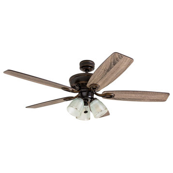 Prominence Home Marston Ceiling Fan with Light, 52 inch, Oil-Rubbed Bronze