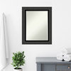 Tuxedo Black Beveled Bathroom Wall Mirror - 23 x 29 in.