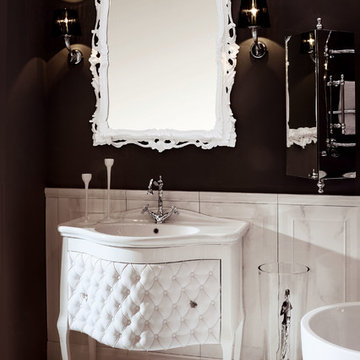 GM Luxury Zena 33.5" Bathroom Vanity Cabinet Set Single Sink Glossy Lacquer