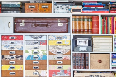 This is an example of a midcentury storage and wardrobe in Gothenburg.