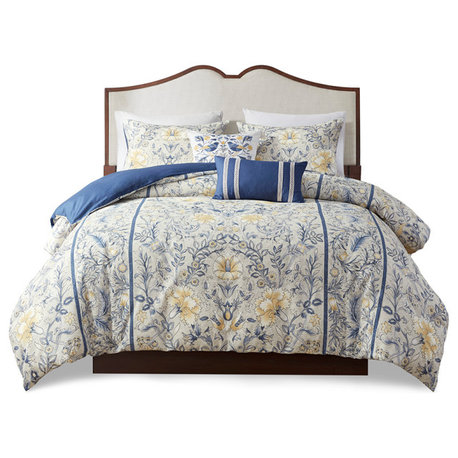Harbor House Livia 5 Piece Cotton Duvet Cover Set, King Multi