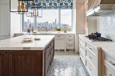 Transitional kitchen photo in Chicago