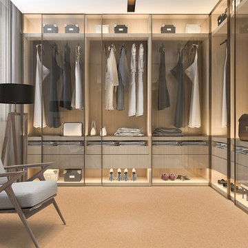 Walk in closet flooring