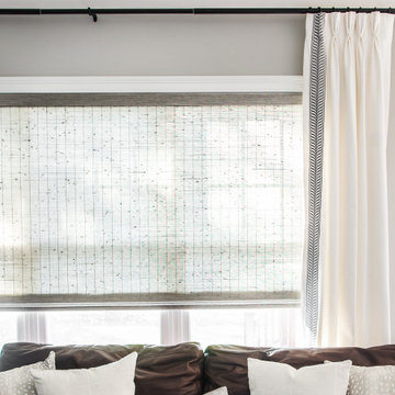 Living Room Makeover with Gorgeous Grasscloth