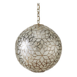 Lantana Capiz Pendant - Pendelleuchten
