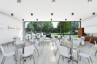 Cafeteria 3d rendering