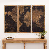 Stanford World Map Wall Panels, Set of 3